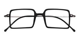 Amelia Rectangle Black Glasses1