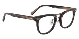 Orville Rectangle Brown Glasses 3