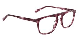 Cynthia Rectangle Pink Tortoise Glasses 2