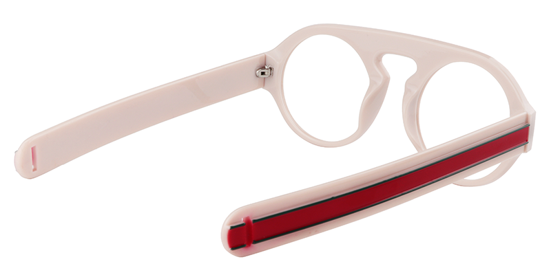 Round Creamy Glasses | Zeelool Glasses5