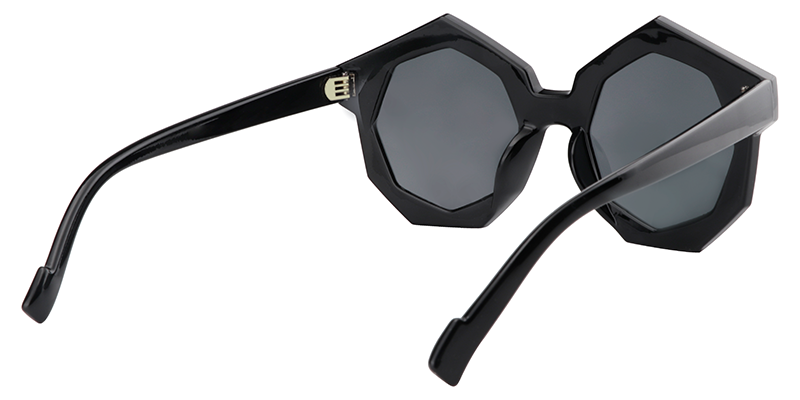 Geometric Black Sunglasses | Zeelool Sunglass Frames5
