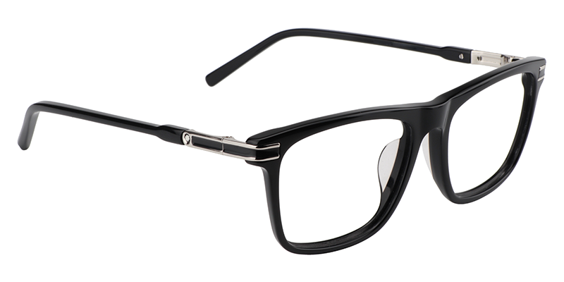 Rectangle Black Glasses | Zeelool Eyeglass Frames Online3