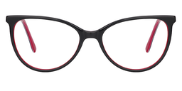 Josephine Oval Black Glasses0
