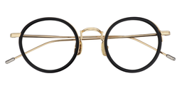 Calvert Round Black-Gold Glasses1