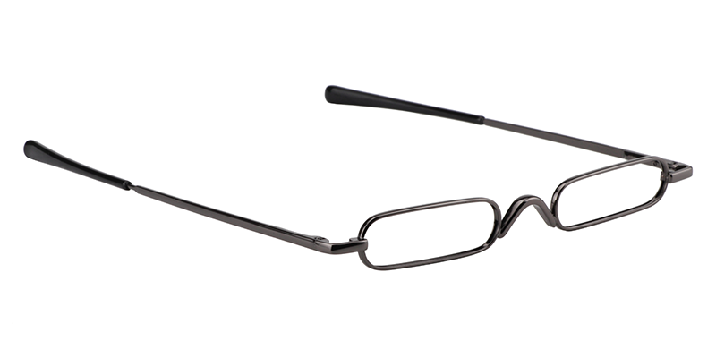 Oval Dark Gray Reading Glasses | Zeelool Reading Glasses3