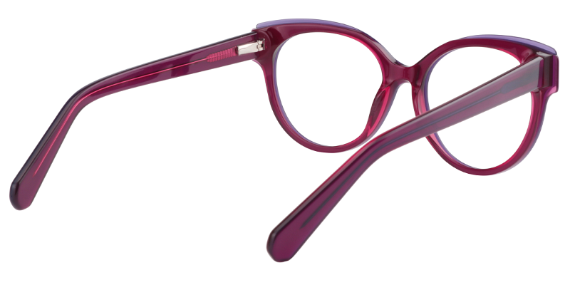 Round Purple Glasses | Zeelool Eyeglasses5