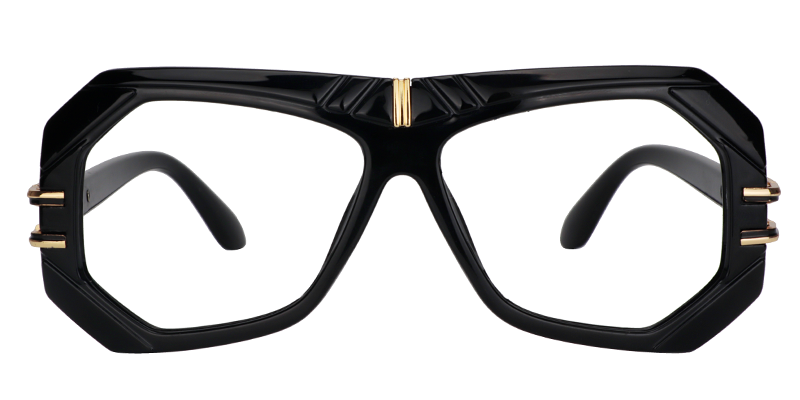 Rectangle Black Glasses0