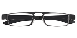 Sabrina Rectangle Black Reading Glasses1