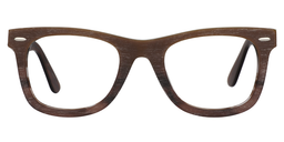 Willy Rectangle Brown Glasses0