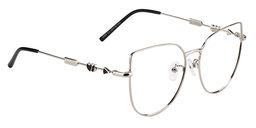 Alvina Cat Eye Silver Glasses4
