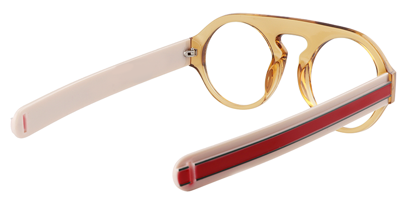 Round Beige Glasses | Zeelool Glasses5