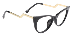 Susanna Cat Eye Black Glasses3