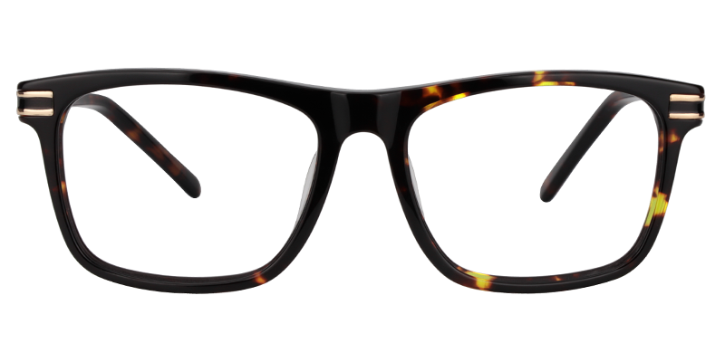 Rectangle Tortoise Glasses | Zeelool Eyeglass Frames Online0
