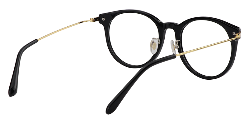 Round Black Glasses | Zeelool Eyeglass Frames5