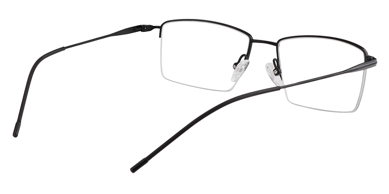 Rectangle Black Glasses | Zeelool Eyeglasses Online5