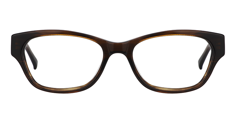 Rectangle Brown Glasses0