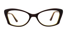 Brianna Cat Eye Brown Glasses0