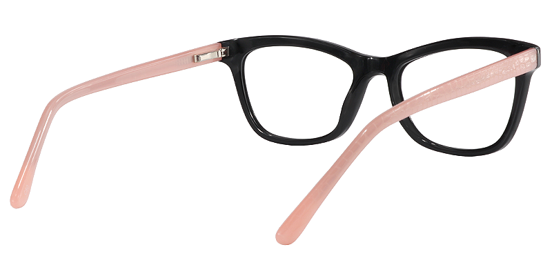 Rectangle Black Glasses | Zeelool Eyeglass Frames5