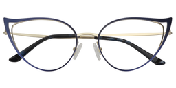 Phoenix Cateye Blue Glasses2