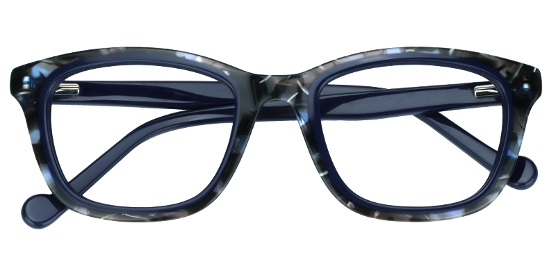 Rectangle Dark Blue Glasses1