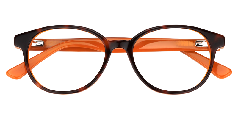 Oval Orange Glasses1