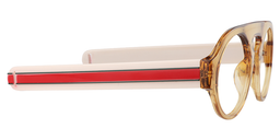 Monica Round Beige Glasses4