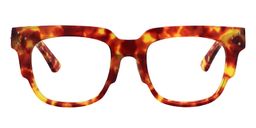 James Square Red-Gold Eyeglasses0