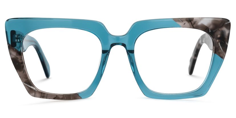 Dwana Square Blue Glasses