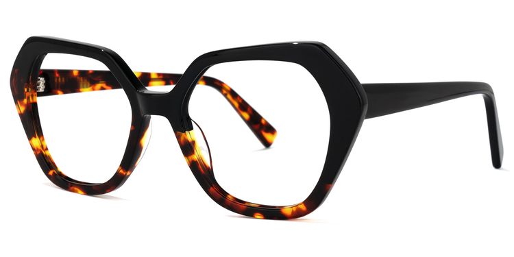 Sylvie Geometric Tortoise Glasses
