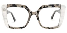 Duarte Square Gray-White Glasses0