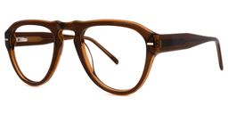 Worsley Geometric Brown Glasses1