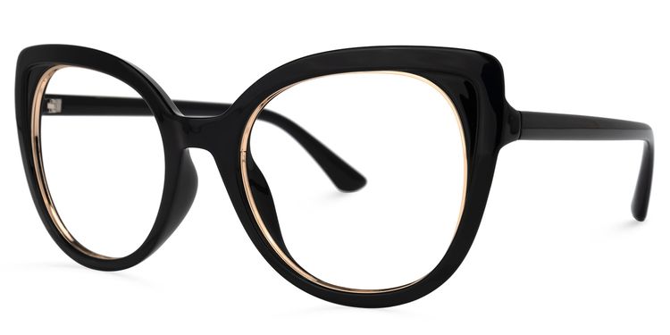 Shepard Cateye Black Glasses