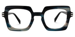 Nogueda Square Blue Glasses0