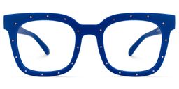 Eussub Square Blue Glasses0