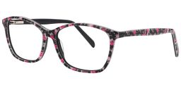 Emma Rectangle Floral Glasses2