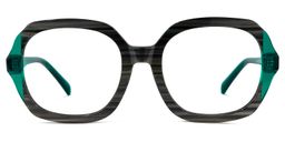 Raquell Square Gray Glasses0
