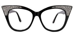 Yarisbeth Cateye Black Glasses0