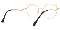 Lyth Geometric Black-Gold Glasses3