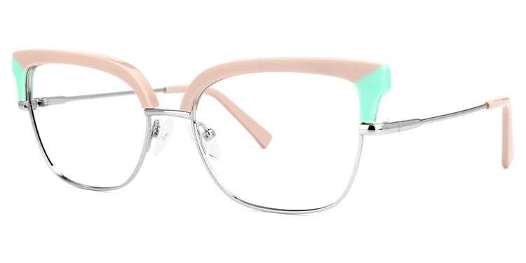 Marcsa Browline Dusty-Pink Glasses