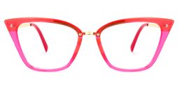 Dionne Cateye Bright-Pink Glasses0