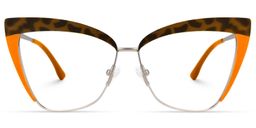 Luperon Cateye Earthy-Yellow Glasses0