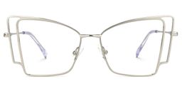 Tapacia Geometric Silver Glasses0