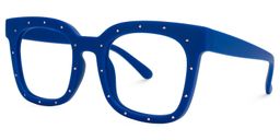 Eussub Square Blue Glasses1