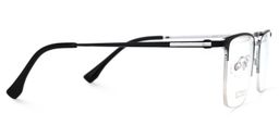 Delfina Rectangle Black-Silver Glasses2