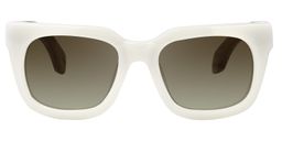 Diana Rectangle White Glasses6