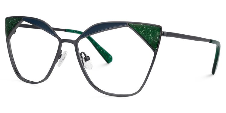 Chaparro Cateye Green Glasses