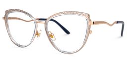 Arceiba Cateye Light-Gold Glasses1