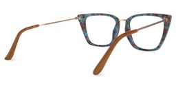 Katina Square Blue-Floral Glasses3