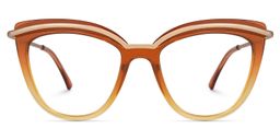 Wasiq Cateye Tawny Glasses0
