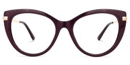 Amarilis Cateye Dark-Red Glasses0